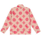 توب بنات بالشعار باللون البيج, 1, hi-res