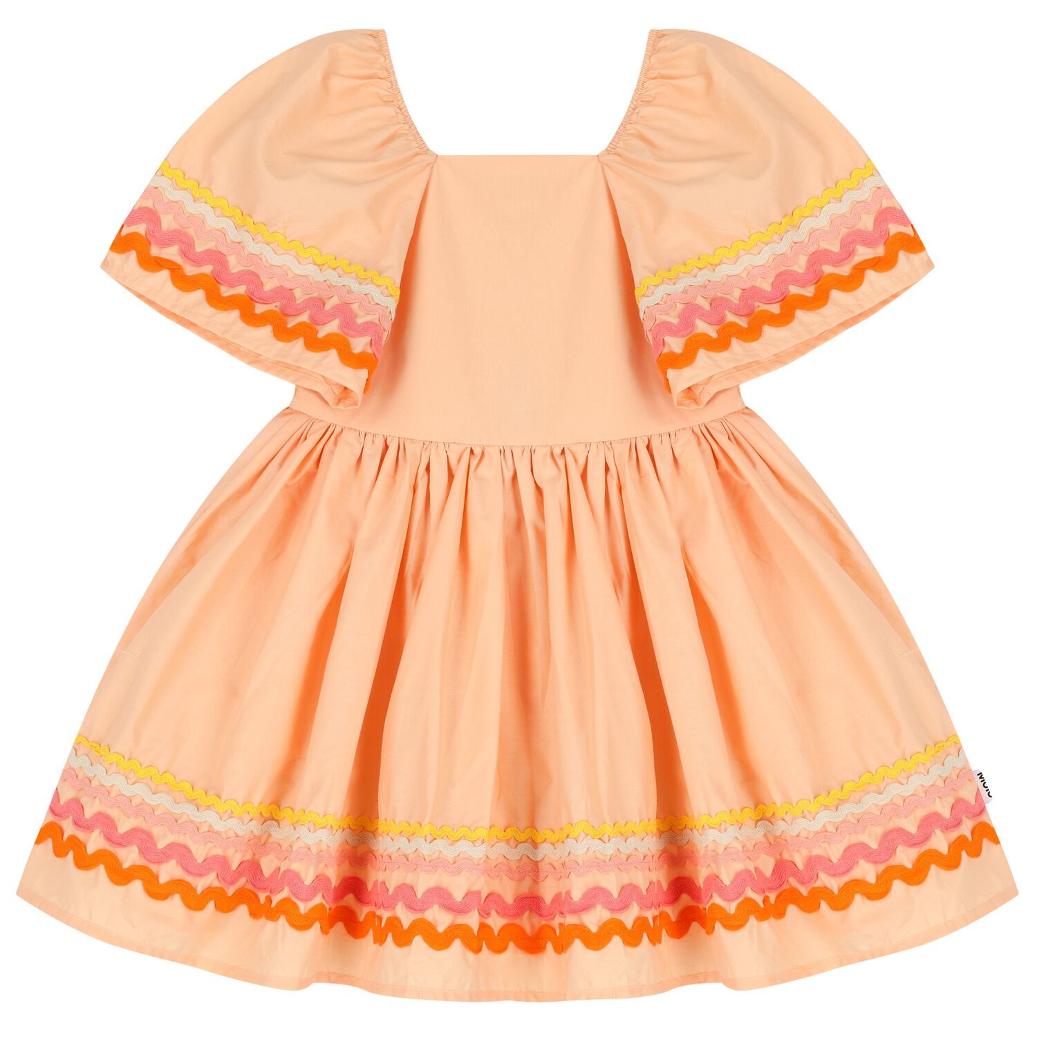 Girls Orange Ric Rac Dress, 1, hi-res image number null