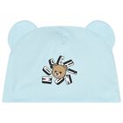 Blue Teddy Bear Logo Babygrow Gift Set , 3, hi-res