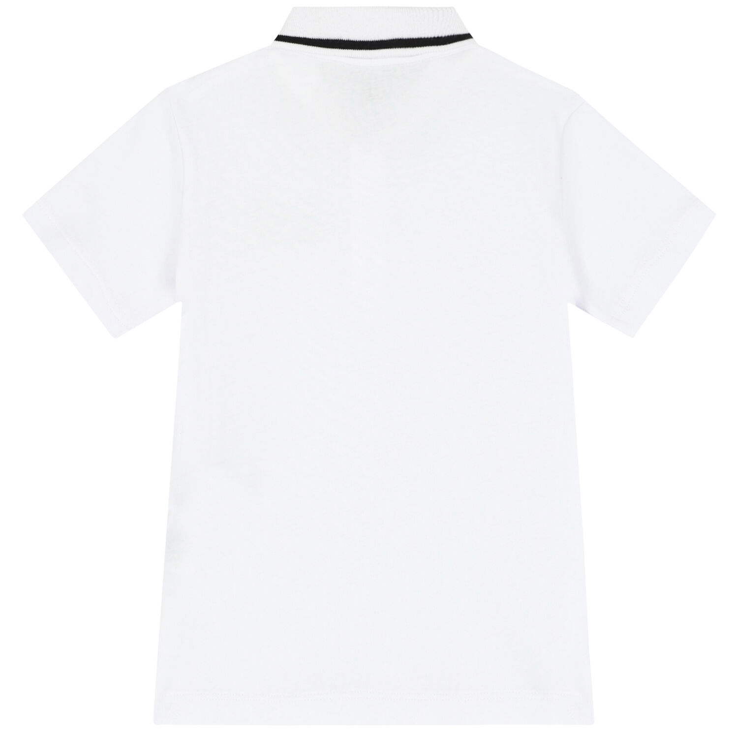Boys White Logo Polo Shirt, 2, hi-res