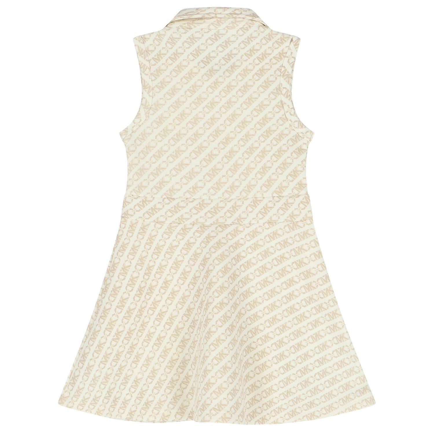 فستان بنات بالشعار باللون البيج, 1, hi-res image number null