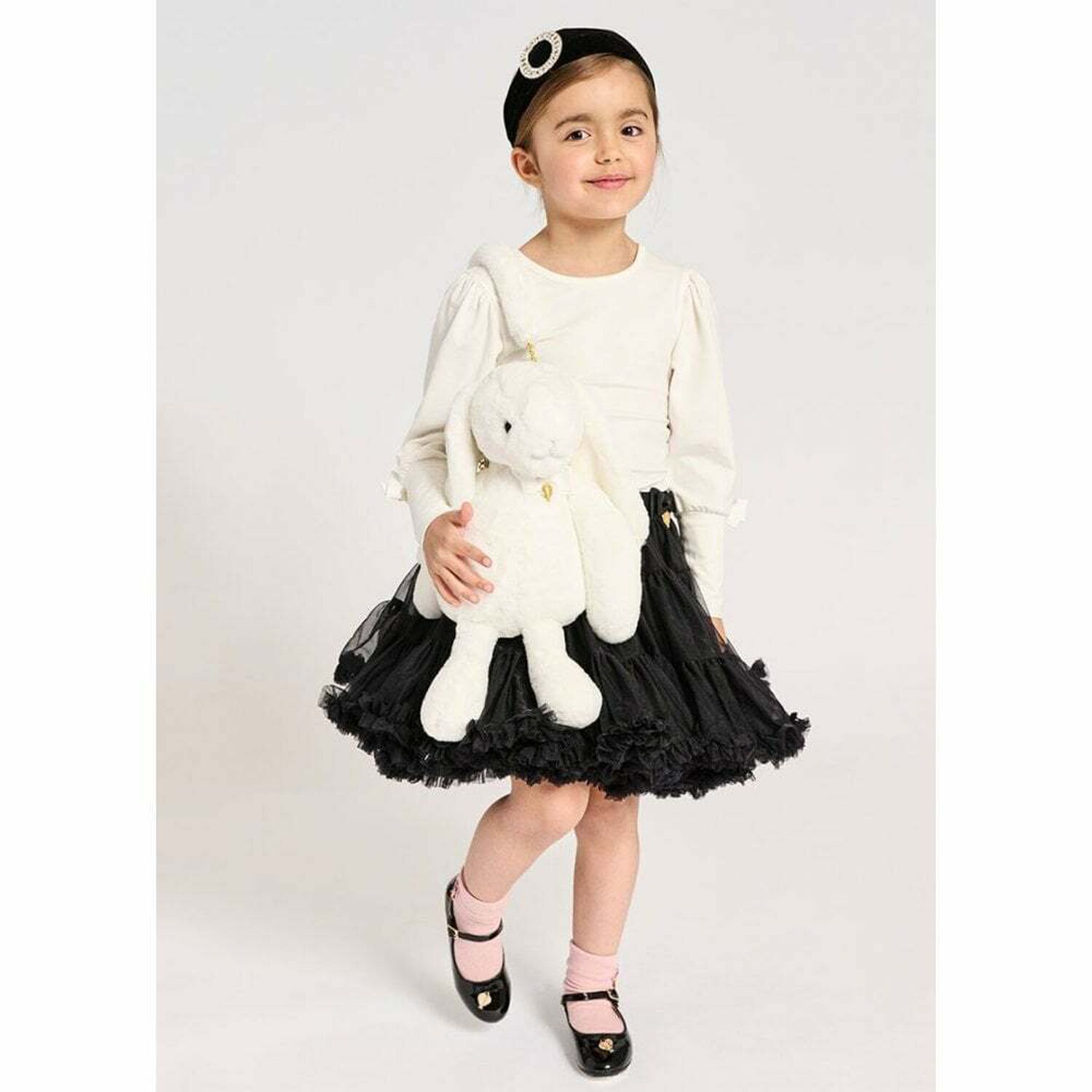 حقيبة ظهر أرنب باللون الابيض للبنات, 1, hi-res