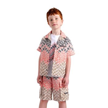 Boys White Boys Zigzag T-Shirt