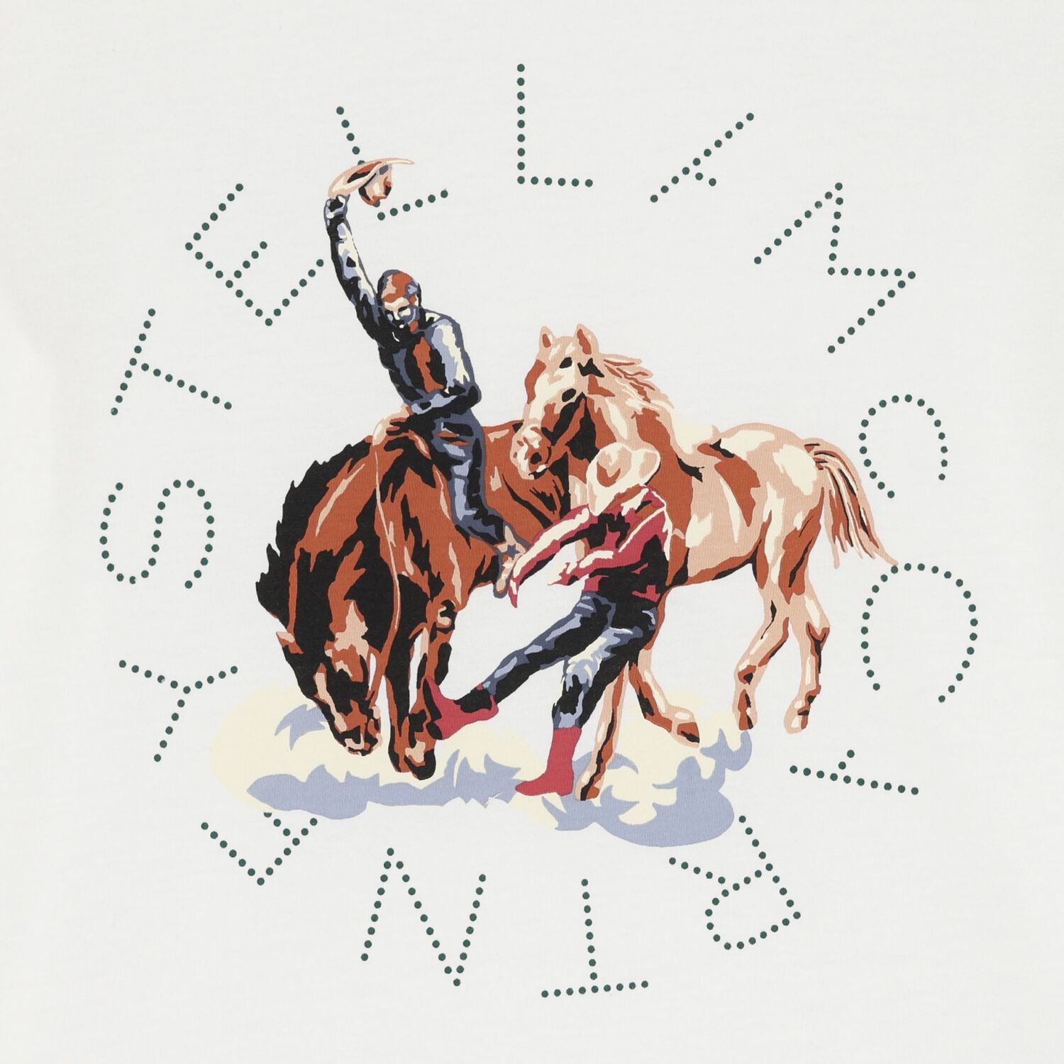 Boys Ivory Horse Logo T-Shirt, 1, hi-res