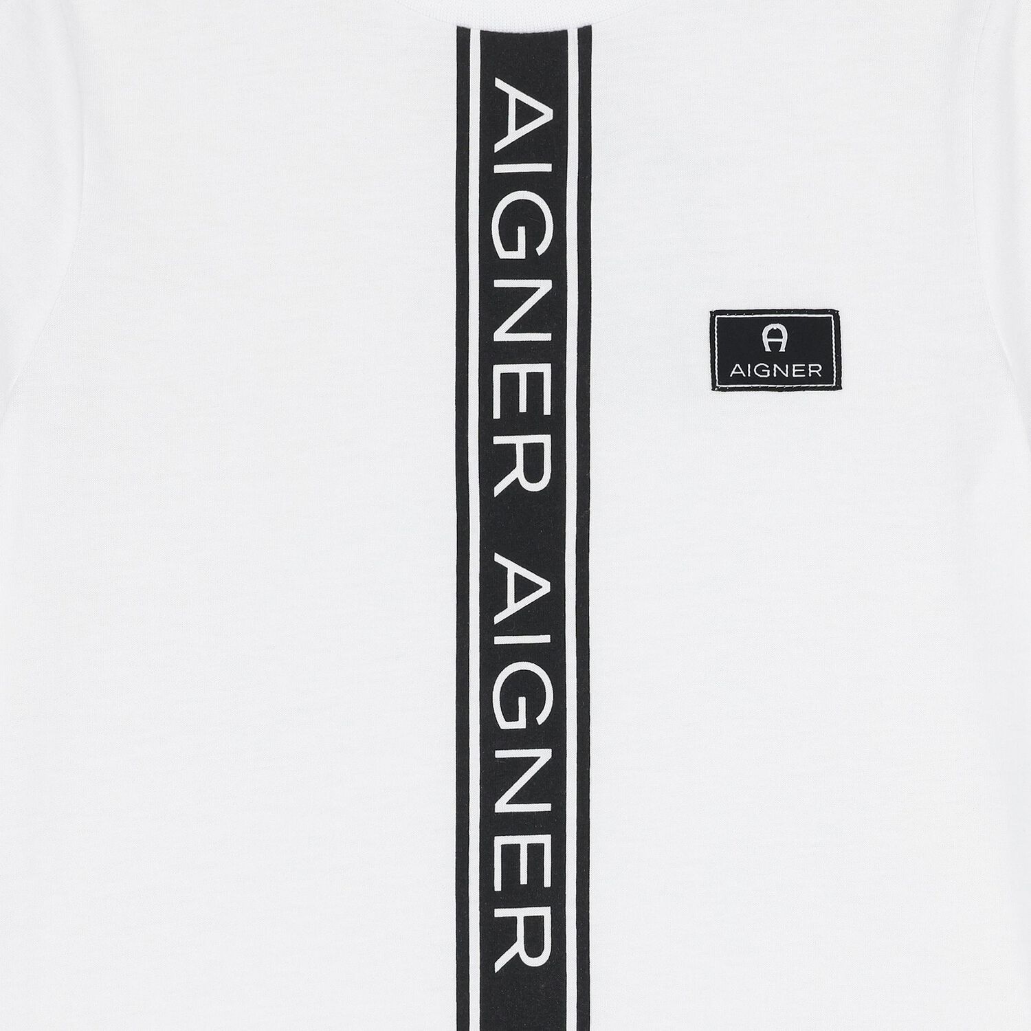 Younger Boys White Logo T-Shirt, 1, hi-res