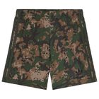 Black & Green Trefoil Logo Camouflage Shorts Set, 1, hi-res