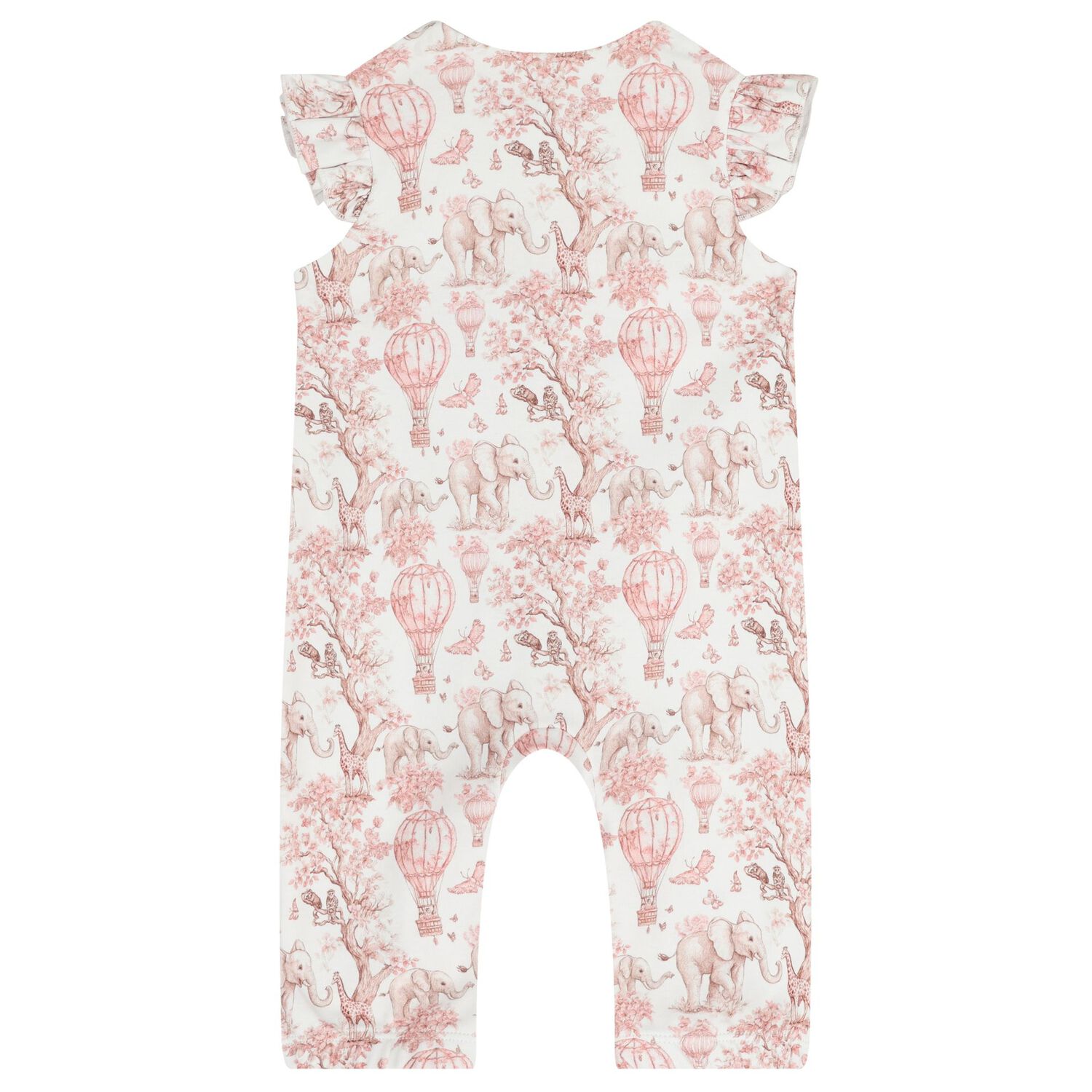 Baby Girls White & Pink Africa Babygrow Gift Set  , 1, hi-res