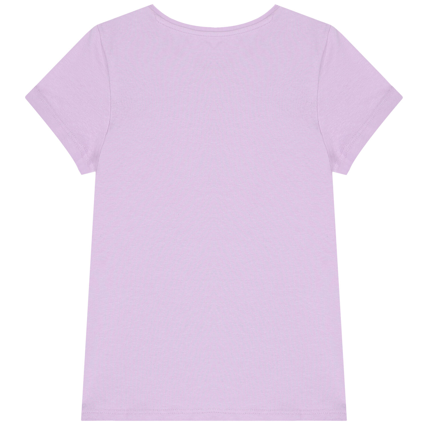 Girls Purple Diamante Logo T-Shirt, 3, hi-res