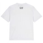 طقم شورت اولاد بالشعار باللون الابيض و الاسود , 1, hi-res