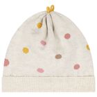  طقم فستان للبنات محبوك باللون البيج, 1, hi-res