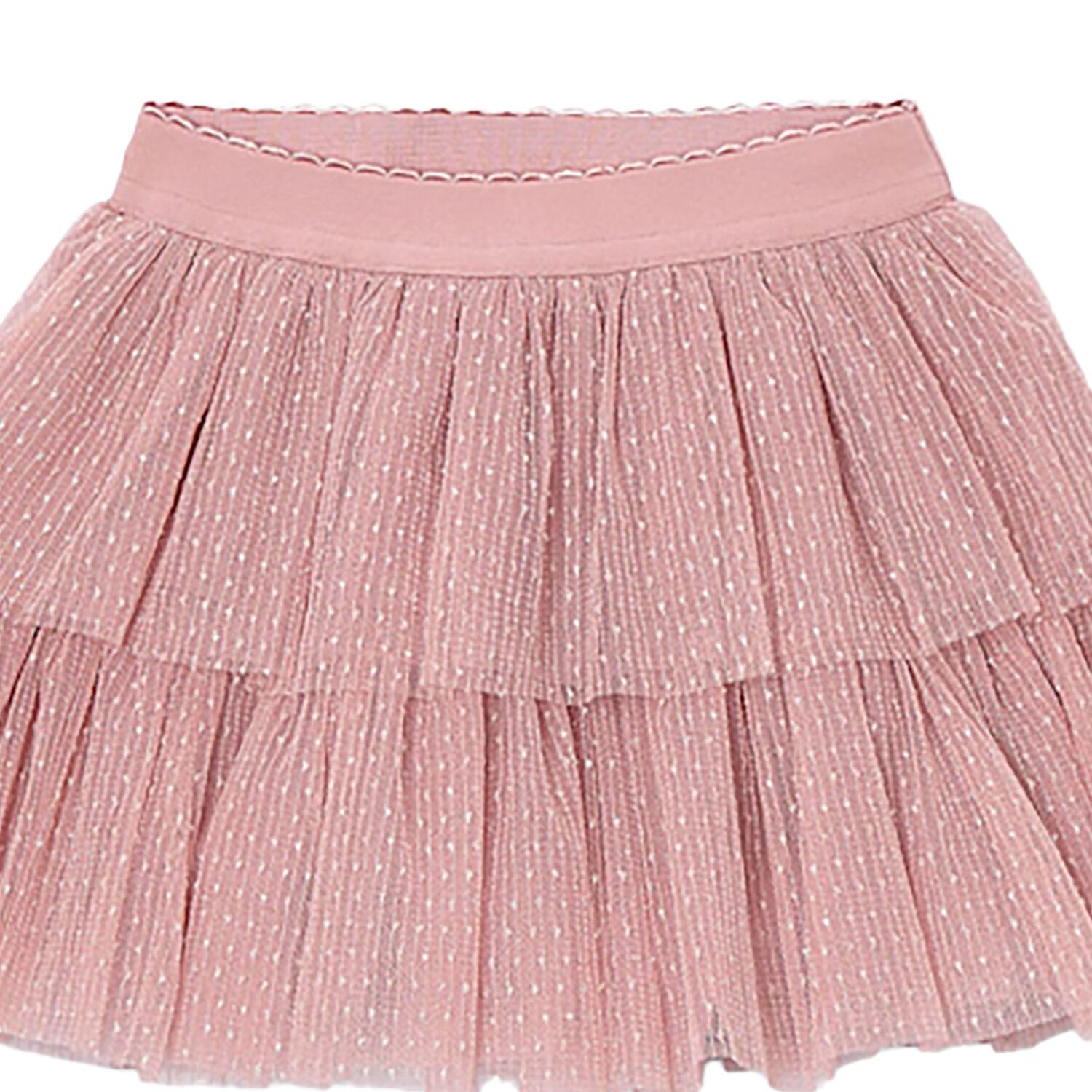 Girls Pink Tulle Skirt, 4, hi-res