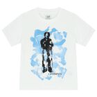 Boys Ivory & Blue Shorts Set, 1, hi-res