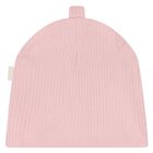 Baby Girls Ivory & Pink Bear Babysuit & Hat Gift Set, 2, hi-res