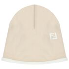 طقم هدية أفرول بشعار باللون البيج, , hi-res