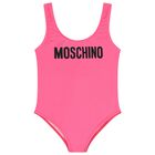Girls Pink Logo Swimsuit, 1, hi-res