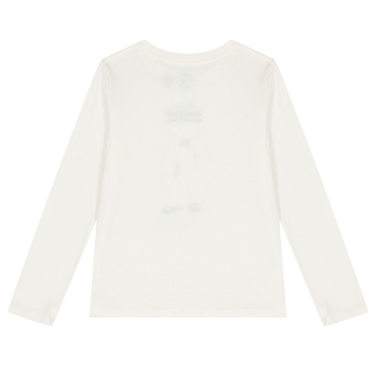 توب بنات بأكمام بشعار تيدى باللون العاجي, 1, hi-res