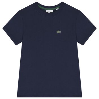 Boys Navy Blue Logo T-Shirt
