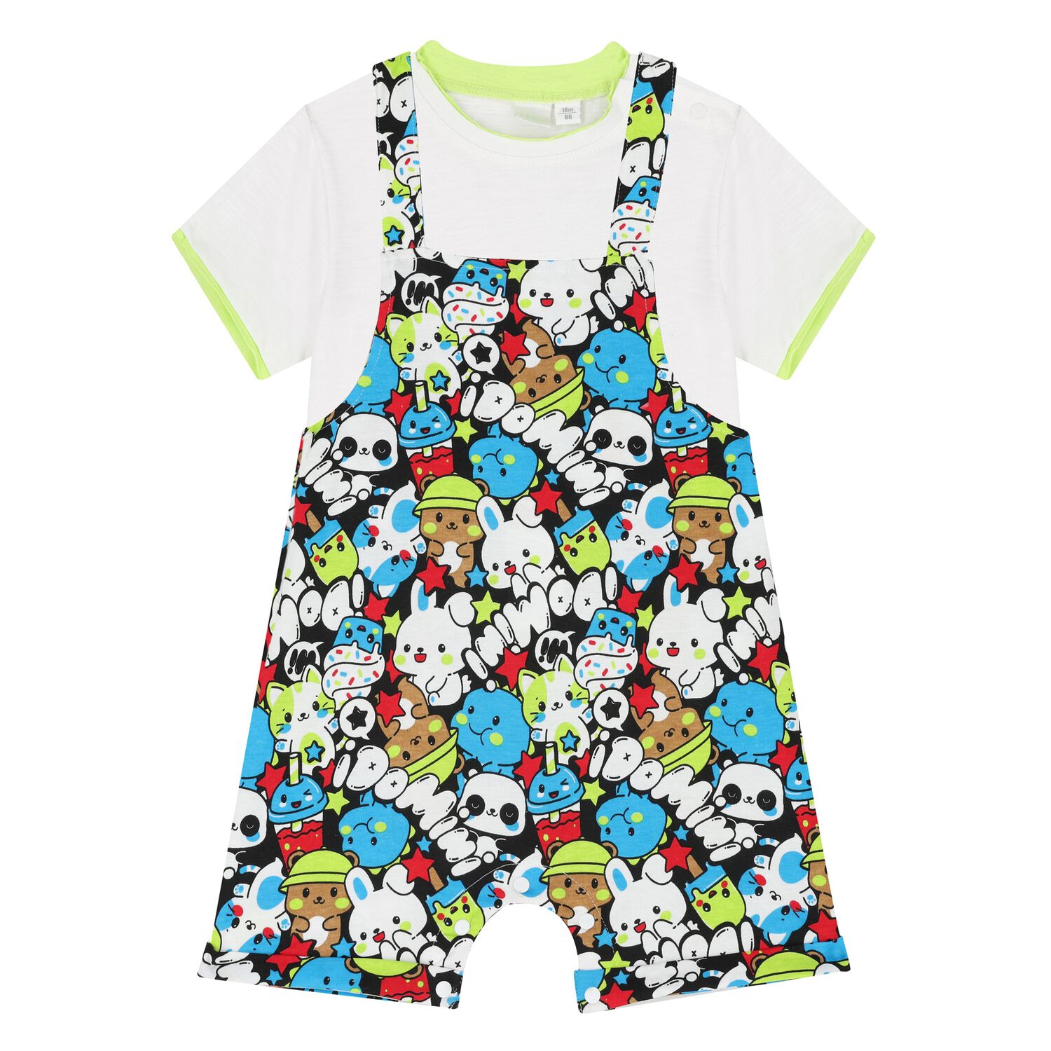 طقم دنغري متعدد الألوان للأولاد , 1, hi-res image number null