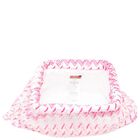 Girls Pink & White Embellished Logo Zig Zag Bag, 1, hi-res
