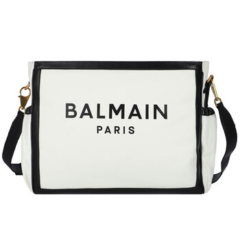 White & Black Logo Changing Bag