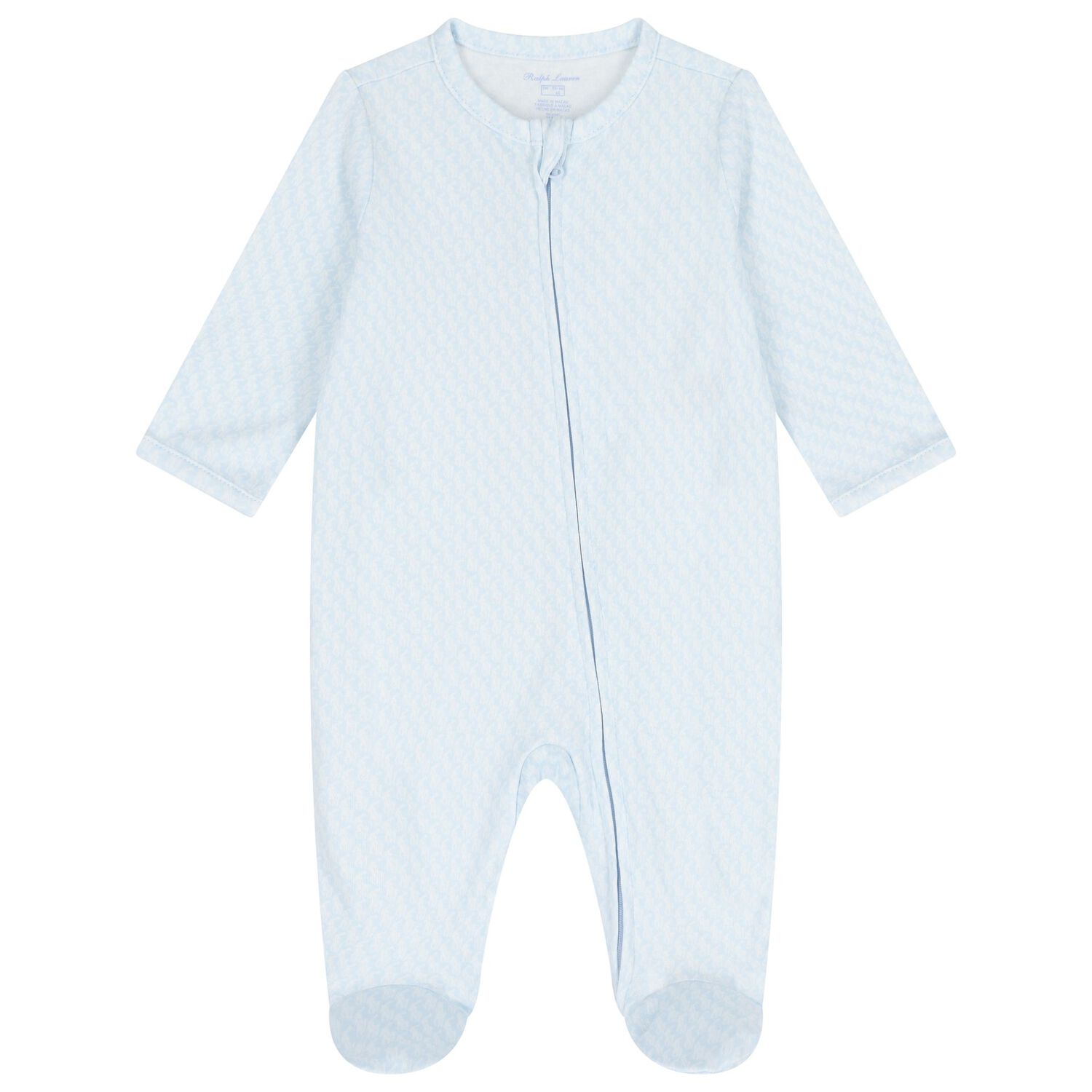 Baby Boys Blue & White Logo Babygrow Gift Set, 2, hi-res image number null