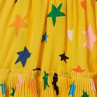 تنورة بطبعة النجوم باللون الأصفر للبنات, 1, hi-res