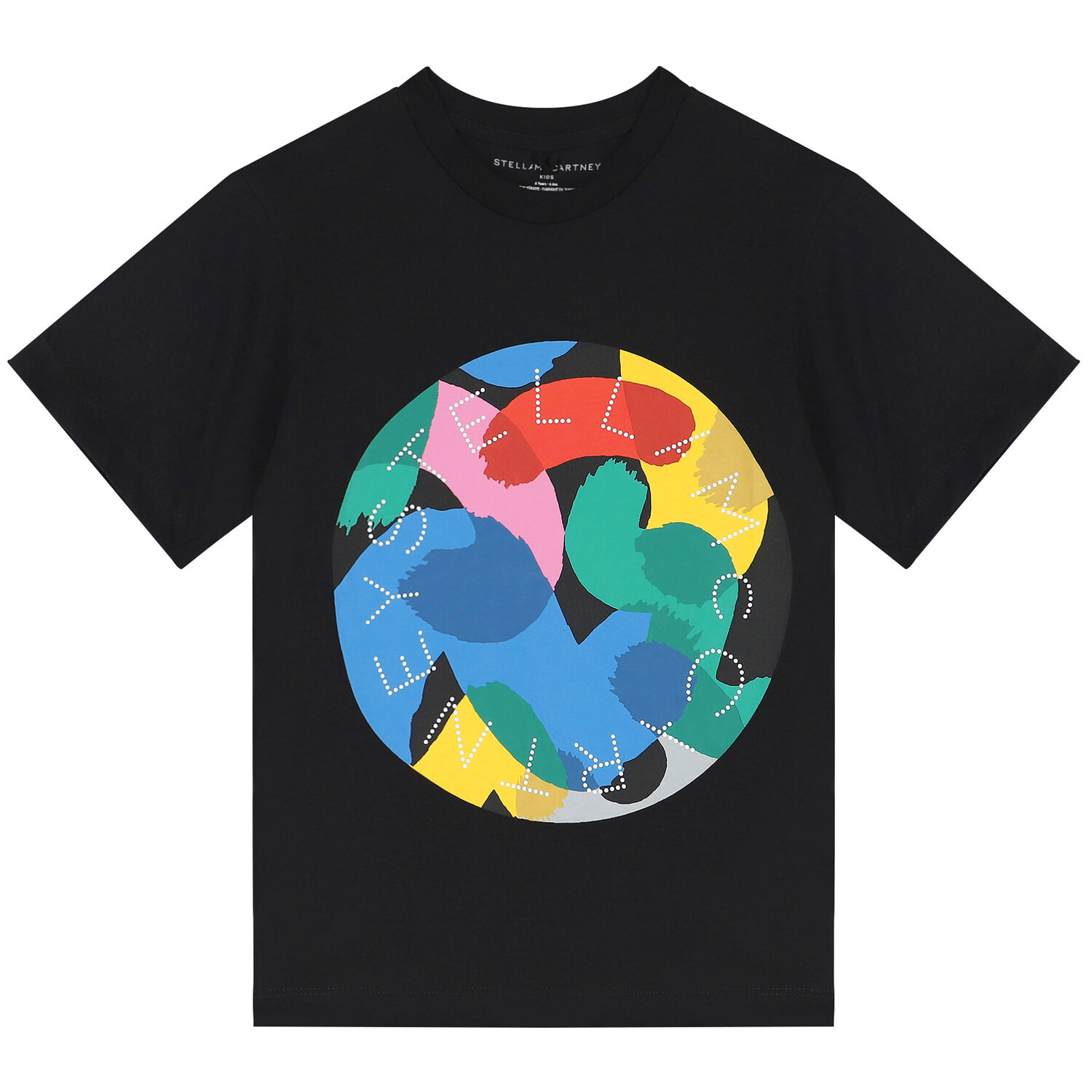 Boys Black Logo T-Shirt, 1, hi-res