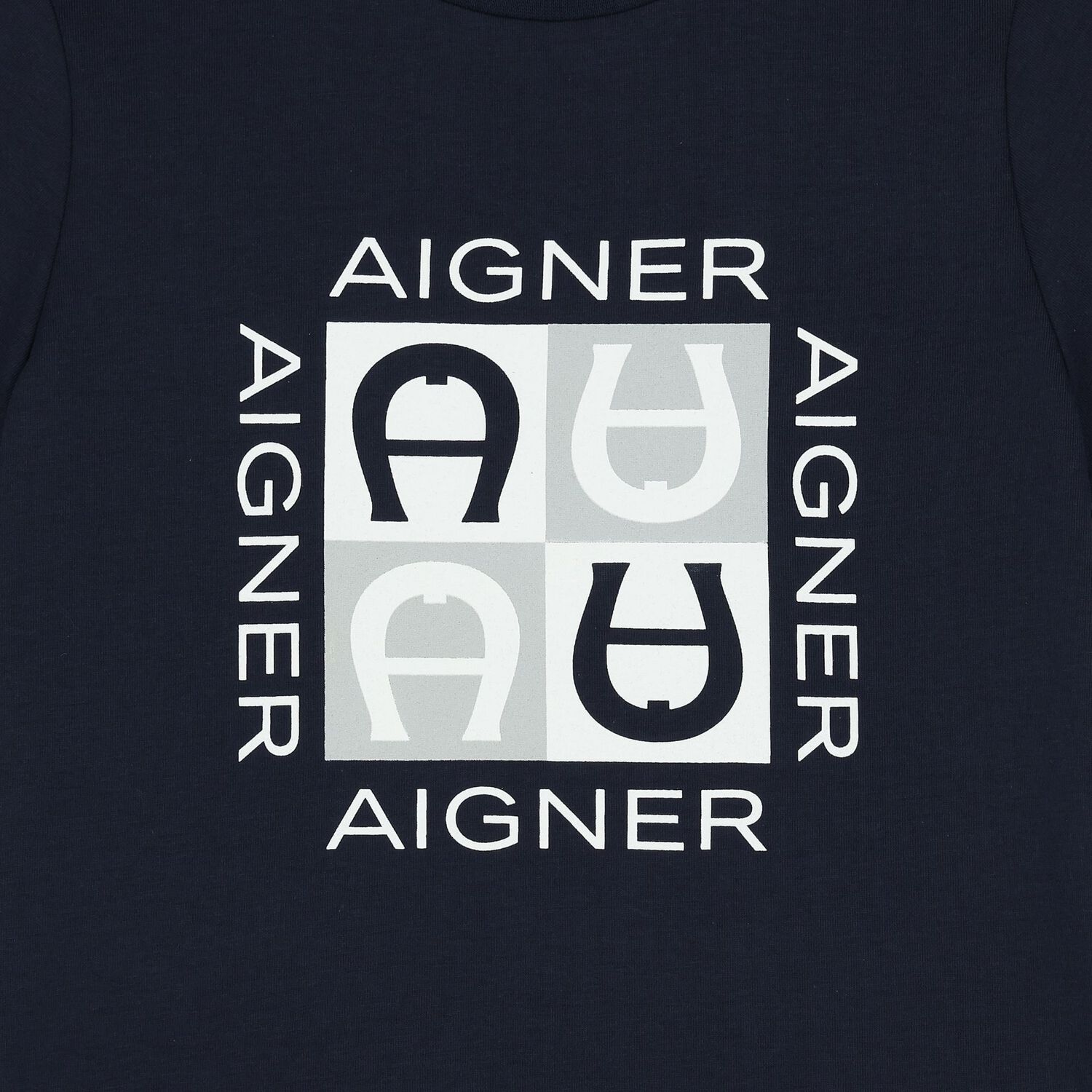 تيشيرت أولاد بالشعار باللون الكحلي, 2, hi-res image number null