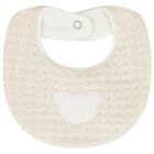 Beige Teddy Bear Baby Bib, 1, hi-res