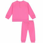 Baby Girls Pink Logo Tracksuit, 1, hi-res