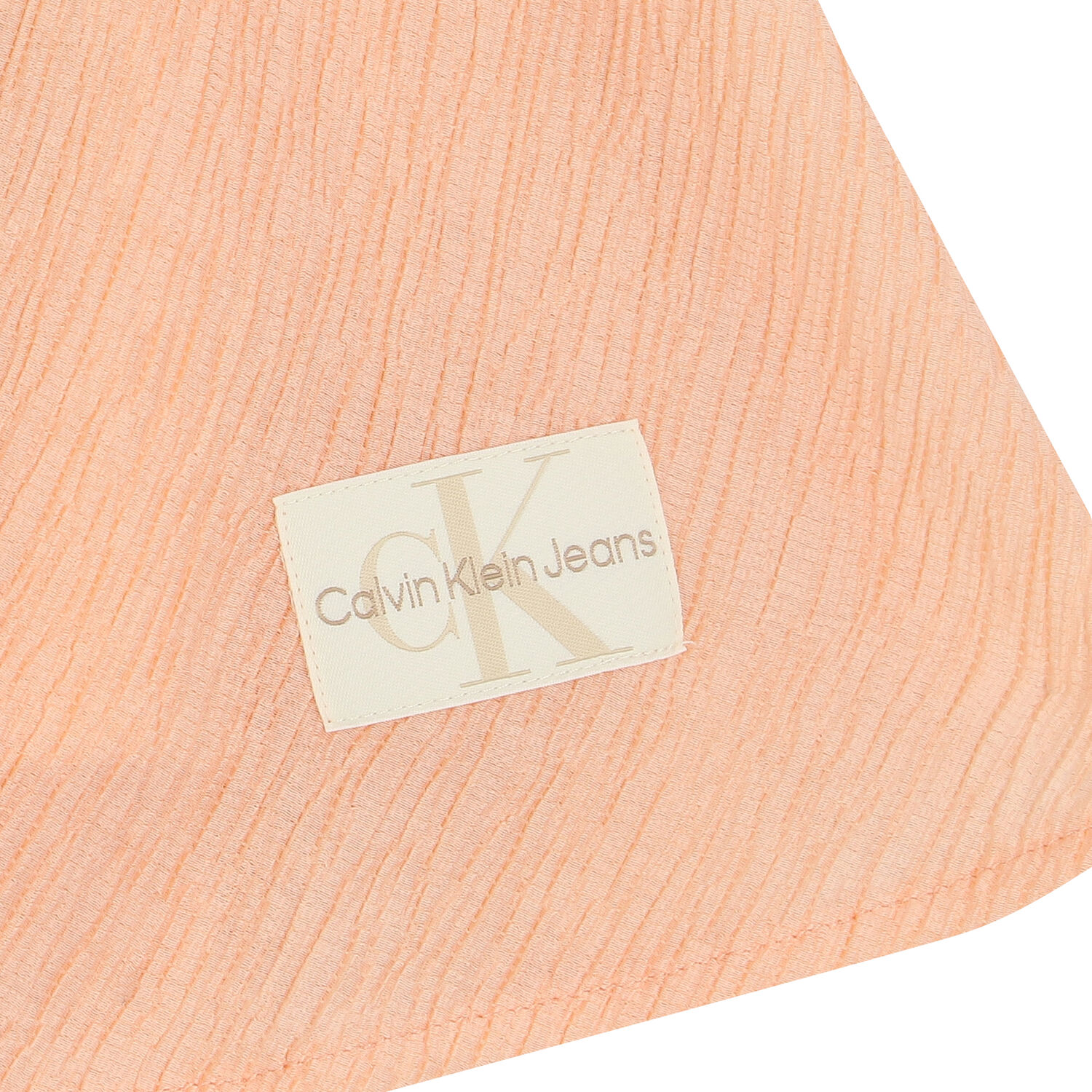 فستان بنات مجعد باللون البرتقالي, 1, hi-res image number null