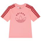 Girls Pink & Red Logo Shorts Set, 1, hi-res