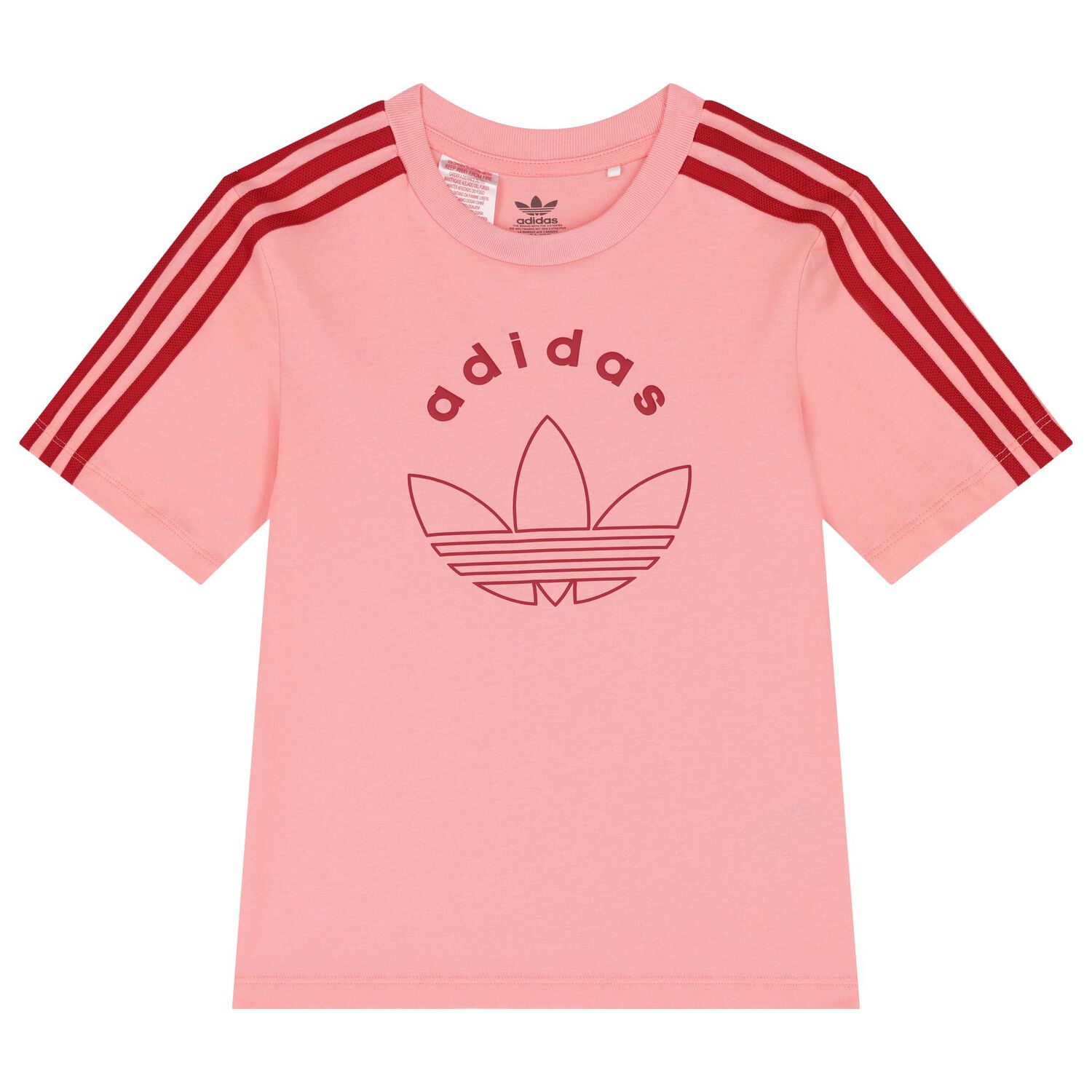 Girls Pink & Red Logo Shorts Set, 1, hi-res image number null