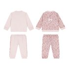 Baby Girls Pink Bow Tracksuits ( 2-Pack ), 1, hi-res