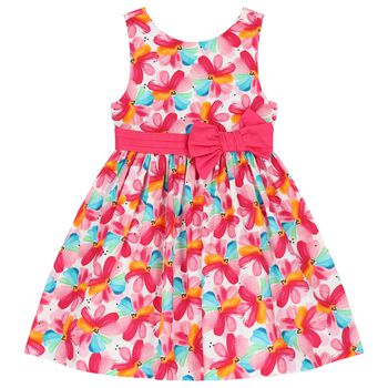 Girls Multi-Coloured Flower Dress