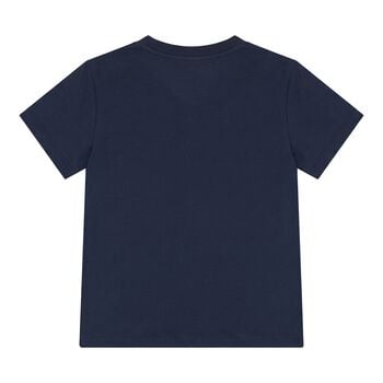 Baby Boys Navy Blue Logo T-Shirt