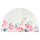 طقم بنات هدايا أفرول بطبعة الزهور باللون العاجي, 1, hi-res