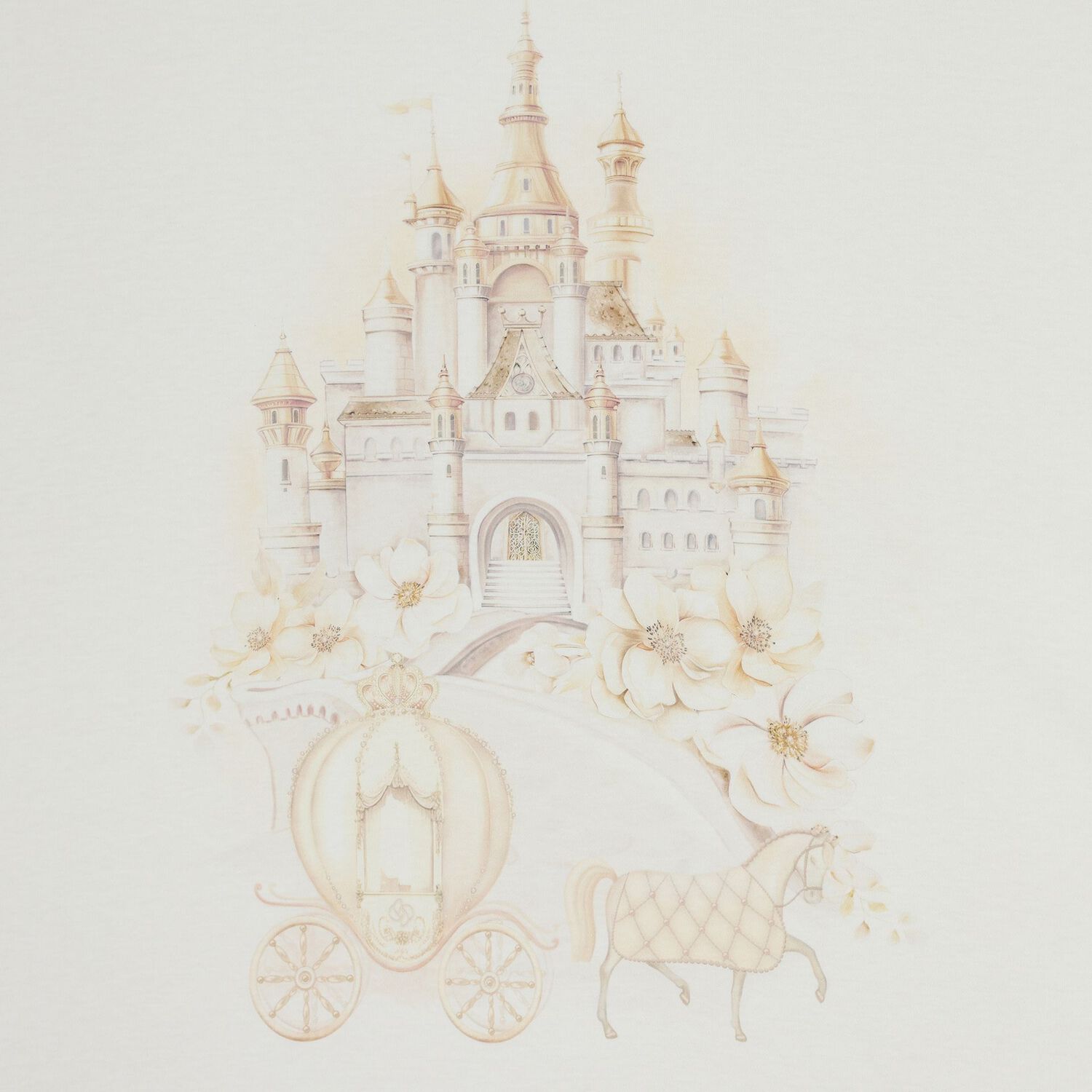 طقم بطانية و قبعة للبنات باللون العاجي, 1, hi-res