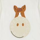 Younger Boys Ivory logo Long Sleeve Top, 1, hi-res