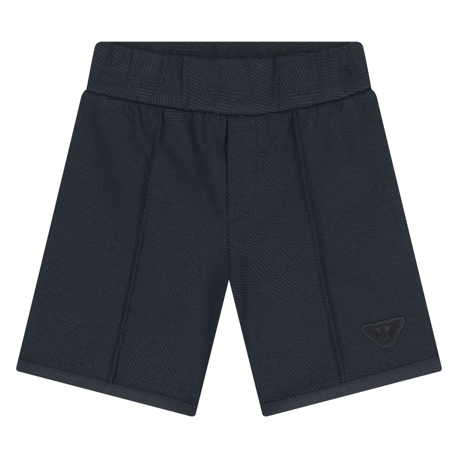 Younger Boys Navy Blue Logo Shorts, 2, hi-res