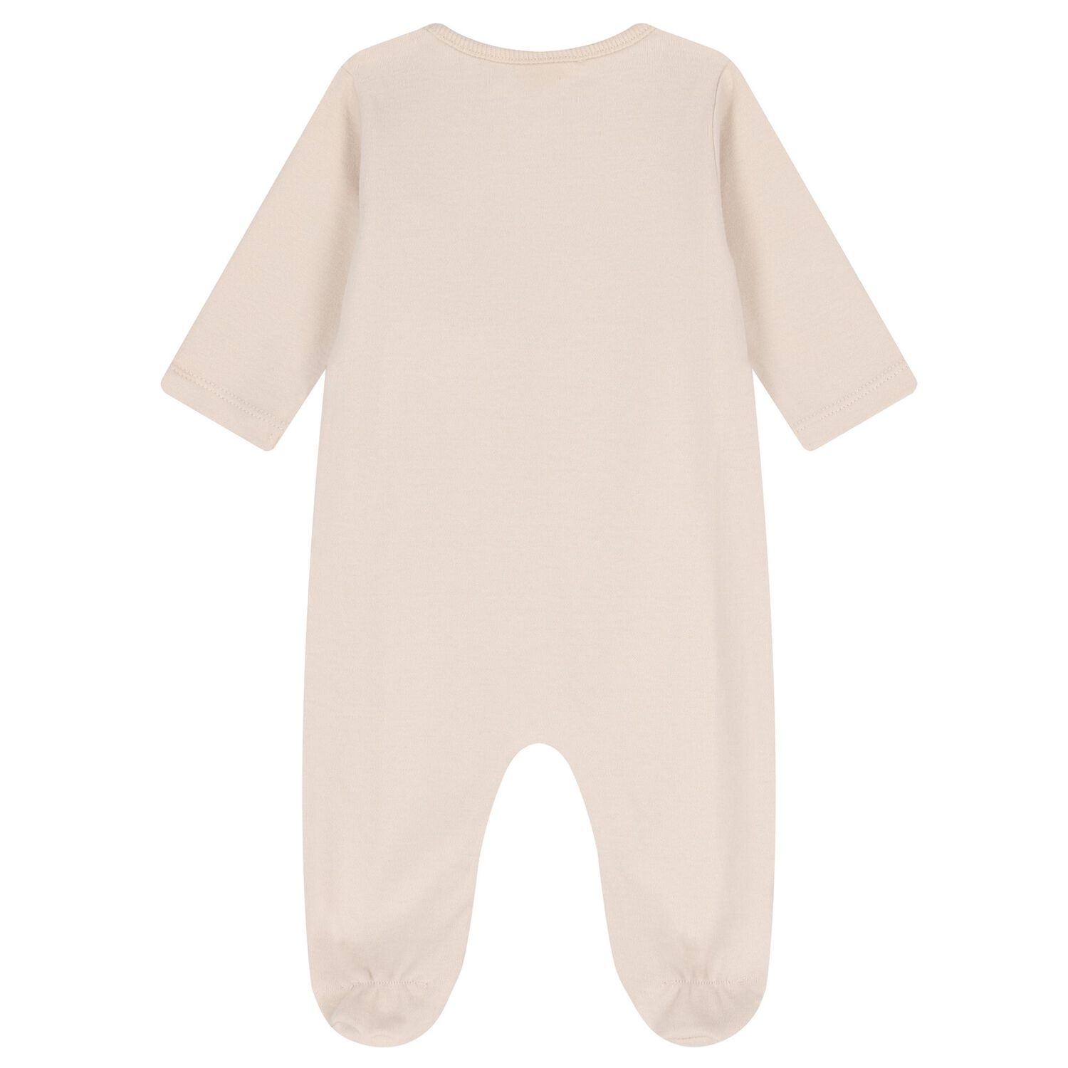 Beige & White Animals Babygrows ( 2-Pack ), 2, hi-res