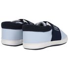Baby Boys Blue Logo Canvas Pre Walker Shoes, 2, hi-res