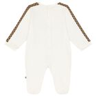 Ivory Logo Teddy Bear Babygrow, 1, hi-res