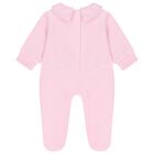 Baby Girls Pink Teddy Bear Babygrow, 3, hi-res
