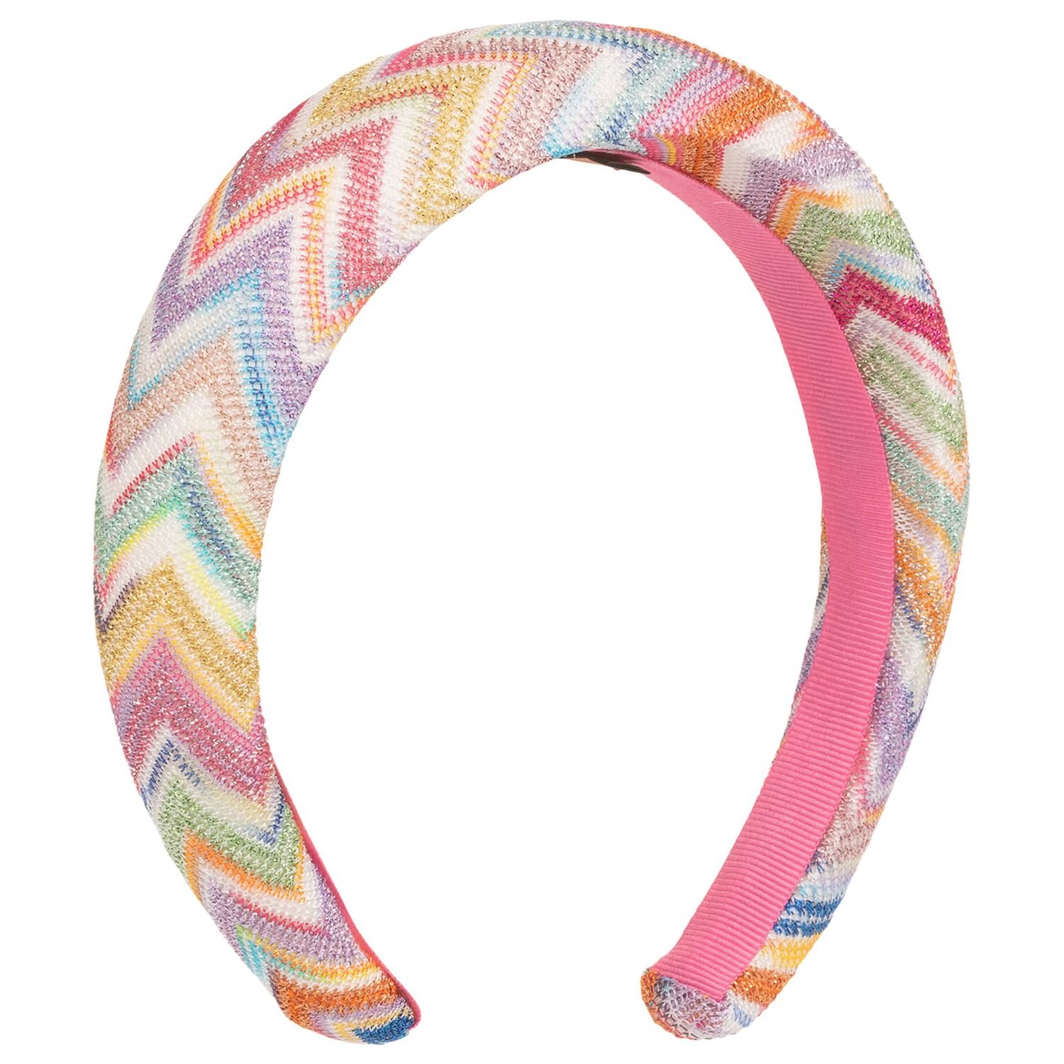 Girls Multi-Coloured Zigzag Headband, 2, hi-res