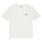 Boys White & Blue Logo T-Shirts (2 Pack), 4, hi-res