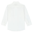 Boys White Logo Shirt, 1, hi-res