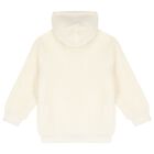 Ivory Teddy Bear Logo Sherpa Hooded Top, 1, hi-res
