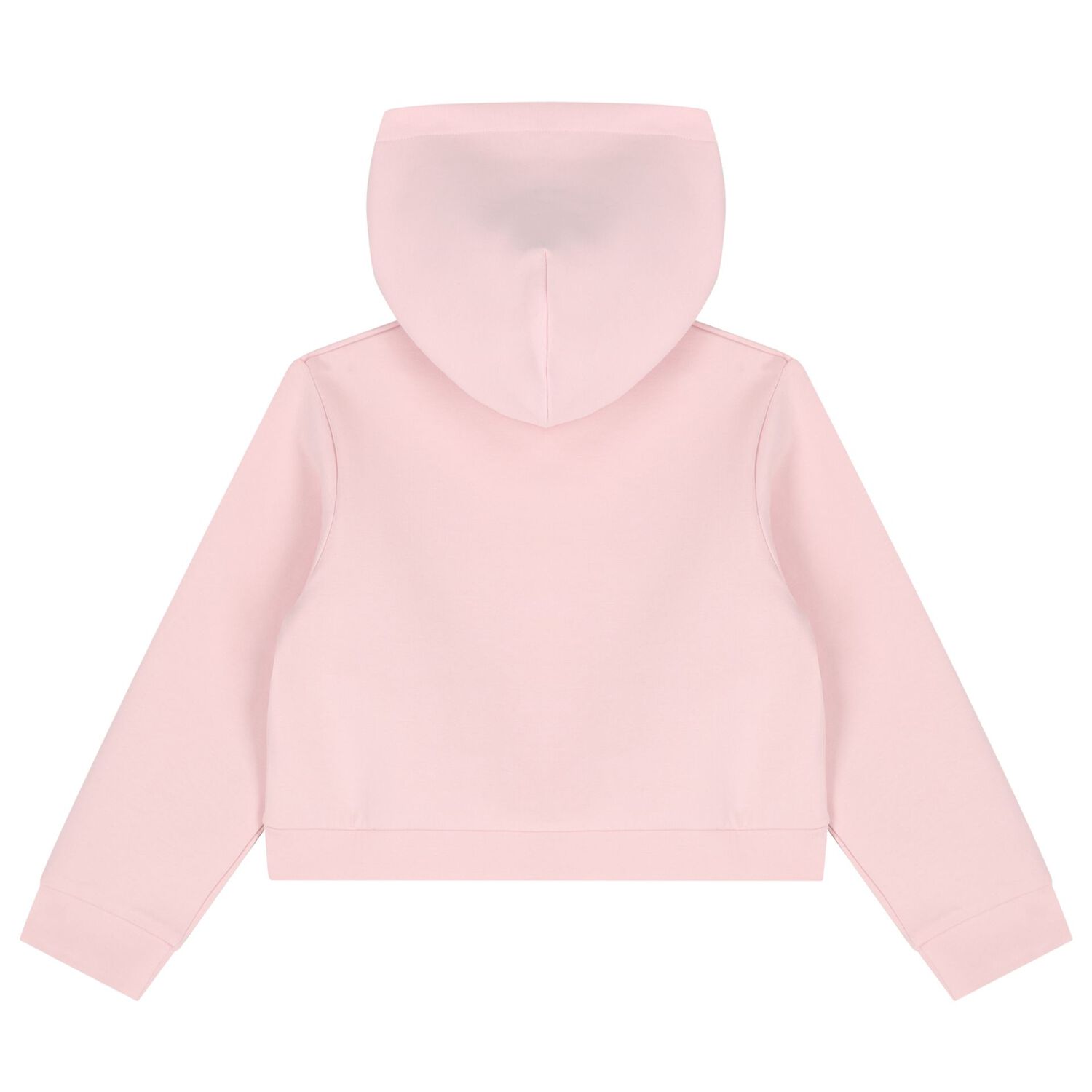 Girls Pink Logo Hooded Zip Up Top, 1, hi-res