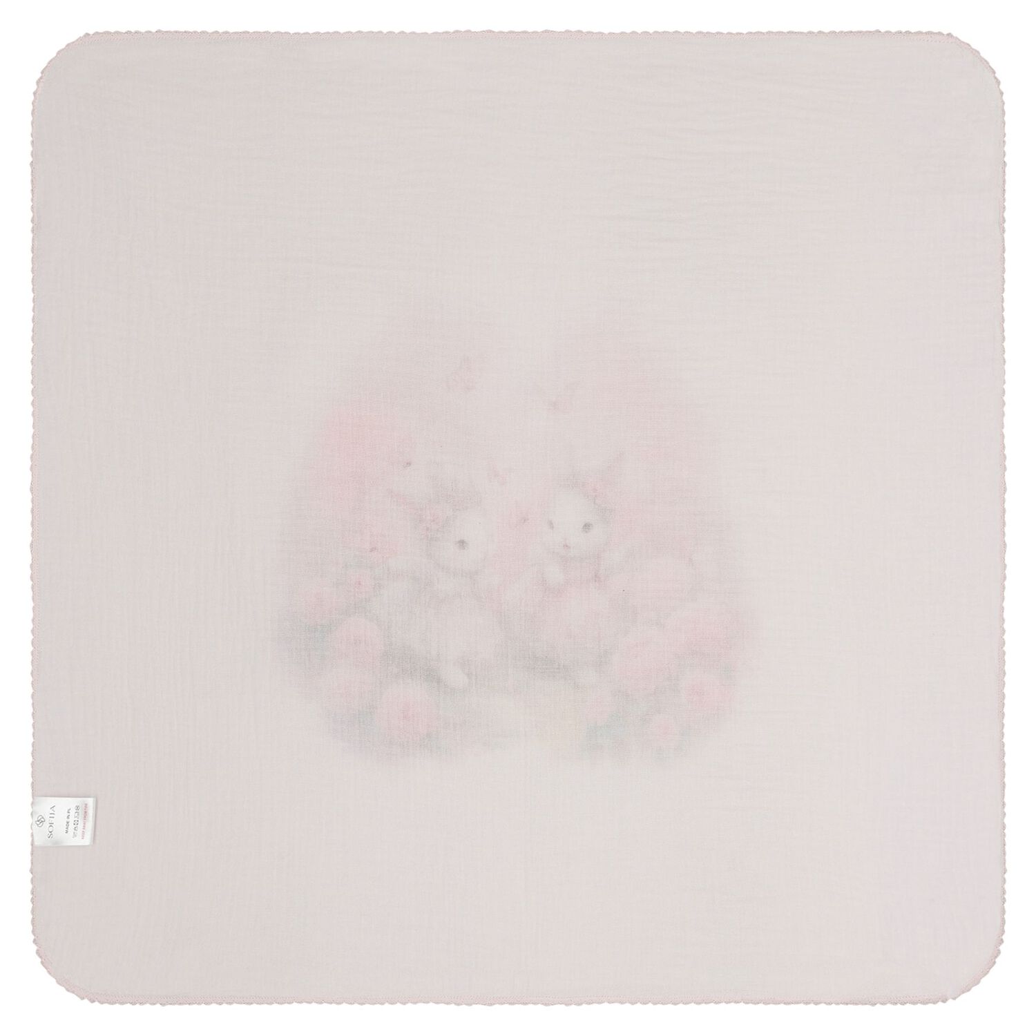 Baby Girls Pink Bunny Muslin Swaddles ( 2-Pack ), 1, hi-res